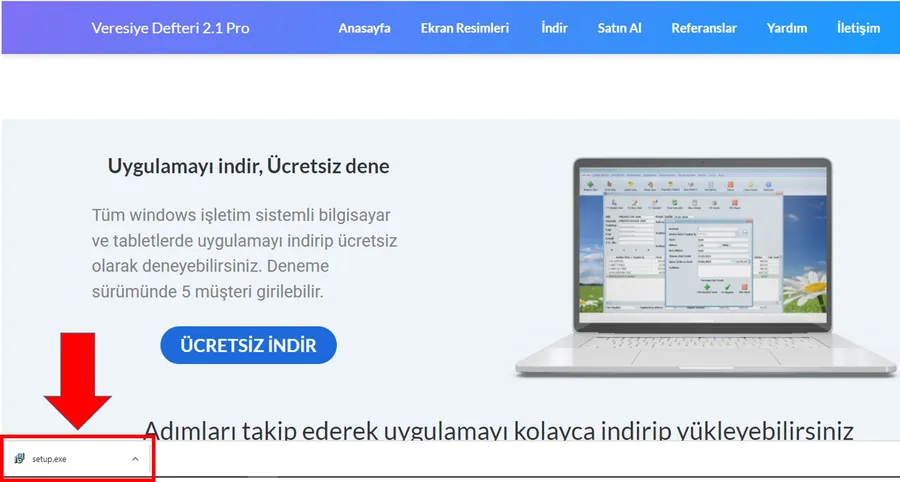 Kurulum adımı 2